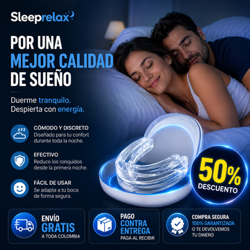 SLEERELAX  Protector Bucal Anti Ronquidos - Duermes  mejor desde la primeira noche!