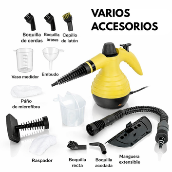 VaporClean Pro -  Vaporeta de Mano Multiusos 9 en 1