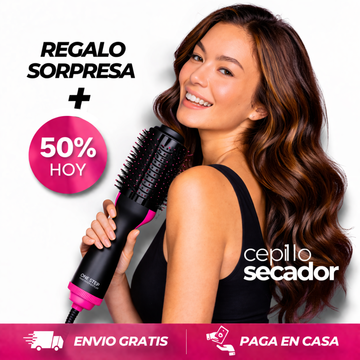 Cepillo  4 en 1 + REGALO SORPRESA!  Cabello perfecto en casa en solo 10 minutos